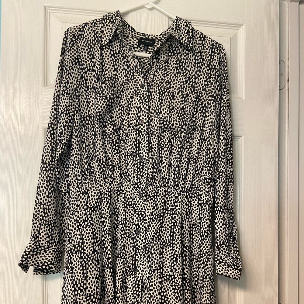 Who What Wear Black and White Dress